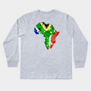 Suid Afrika Kids Long Sleeve T-Shirt